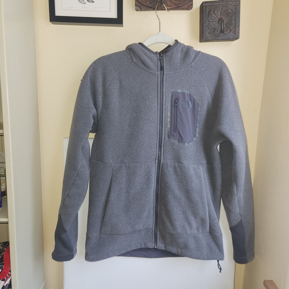 The North Face Heather Gray Full-Zip Hoodie